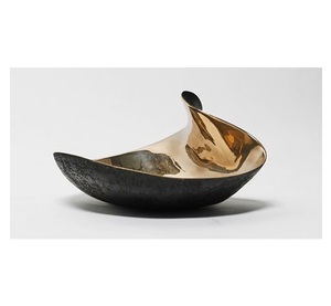 PVD belle électro plaqué ustensiles de cuisine meilleure vente coupe Design bol décor à la maison hôtel et fête plateau utilisé - Product Image 2