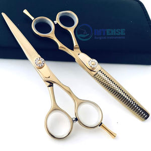 ชุดกรรไกรช่างตัดผมมืออาชีพกรรไกรตัดผมบางพิเศษอุปกรณ์ทำผมสแตนเลสสำหรับร้านเสริมสวย - Product Image 3