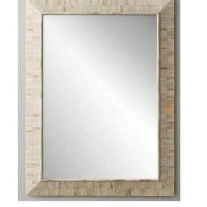 Marco de espejo con diseño Floral de incrustaciones de hueso hecho a mano Rectangular para el hogar y la Oficina decorativo para sala de estar artesanía de hueso - Product Image 4