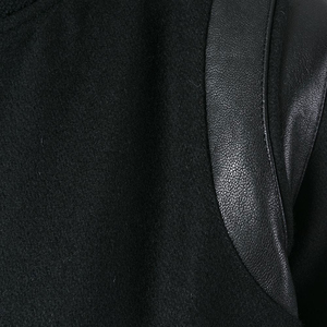 Venta al por mayor All-Wool Varsity Jacket Logotipo personalizado Peso pesado Estilo de béisbol de invierno Nueva moda Tela de cuero Botón Tallas grandes - Product Image 6