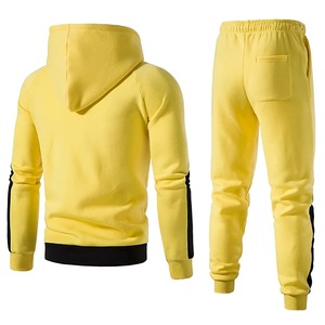 Chándal de entrenamiento de gimnasia transpirable con capucha personalizado para hombre, conjuntos de jogging de invierno de talla grande, patrón sólido impreso Technics, logotipo OEM - Product Image 2