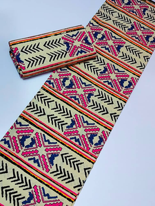 100 por ciento de algodón africano Grand Wax Print Fabric con nuevos diseños de doble estampado para Nigeria Dakar Africa por Hitjem Export - Product Image 3