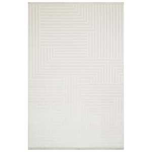 Alfombra Moderna Beige Netline CN014, 100% Acrílica, No Desprende Pelusa, Fácil de Limpiar, Duradera para Dormitorio, Estudio, Niños - Home Depot - Product Image 5