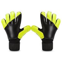 Guantes de Portero de Fútbol Profesionales Ajustables Unisex con Protección para los Dedos, Cuero Engrosado