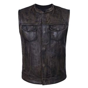 Chaqueta Retro Casual de Invierno para Hombre, Sin Mangas, Genuina, Cortavientos, Transpirable, Anti-UV, Talla Grande, Ropa de Trabajo con OEM - Product Image 3