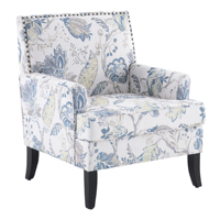 Ensemble de canapés de salon modernes Camelia, en tissu de lin rembourré, avec fauteuil à rivets et pieds en bois, matériaux de haute qualité, pour villa