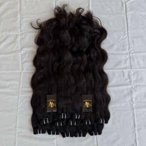 Cabello Virgen Natural de Templo de la India del Sur 100% Sin Procesar, Cabello Humano de Templo Indio con Cutícula de Todas las Texturas para Vendedores - Product Image 1