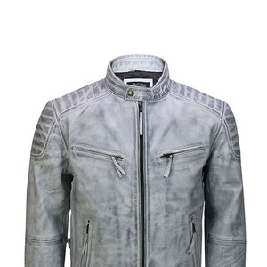2025 chaqueta de cuero de manga larga para hombre de color personalizado cuello levantado estilo callejero invierno impermeable transpirable Premium OEM - Product Image 4