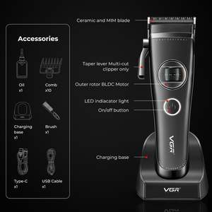 Cortadora de Pelo Profesional Inalámbrica para Barbería, Kit de Corte de Pelo con Cuchilla de Cerámica MIM y Motor BLDC de Rotor Externo para Uso en Autocaravanas - Product Image 3