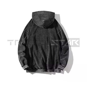 Hombres Retro Europeo Americano Primavera Otoño Personalizado Impreso 100% Algodón Sudaderas con capucha Sudaderas Instagram Marca de moda Lavado Do - Product Image 6
