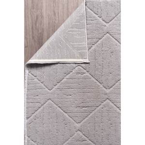 Alfombra Moderna Jolly JL002 Gris de Netline Home Depot, 80x150 cm, Microfibra de Poliéster y Algodón, Antideslizante, Fácil de Limpiar, Duradera para Dormitorio - Product Image 1