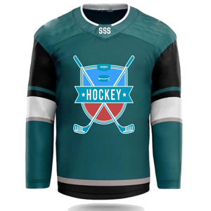 Maillot de hockey pour enfants de qualité supérieure Oilers Maillot de hockey classique à impression par sublimation personnalisée - Product Image 3