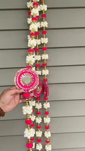 Guirnalda de flores artificiales Toran DE BODA rosa y blanca para decoración de fondo guirnalda para decoración de inauguración - Product Image 3