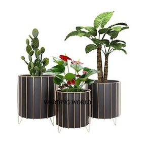 Jardinière en métal de forme rectangulaire, finition blanche, jardinière design, vente en gros, jardinière en métal de luxe, nouvelle collection - Product Image 4