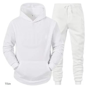 ชุดวอร์มเทคฟลีซคุณภาพสูงสำหรับผู้ชาย สกรีนโลโก้ตามสั่ง ผ้าฝ้าย 100% มีฮู้ด ซิปด้านหน้า สไตล์ชุดออกกำลังกาย - Product Image 6