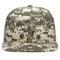 Venta al por mayor promocional 6 paneles de impresión digital Camo Snapback Cap Multi Color Headwear sublimación Personalizar Snapback Cap Hombre