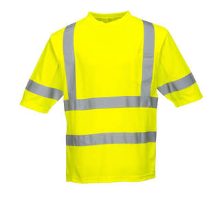 Camisetas de Trabajo de Seguridad Reflectantes Personalizadas, Camisetas Informales con Franjas Reflectantes - Product Image 1