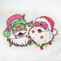 Patchs de dessin animé de Style de Noël Offres Spéciales Patch de broderie en Chenille personnalisé utilisation pour vêtements sac chaussures épingle à cheveux