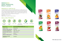 250Ml Vruchtensapdrank Kan Waterfles 100% Geen Suiker Vetarme Vrije Monsterfabricagedrank Van Vietnam Private Label Oem