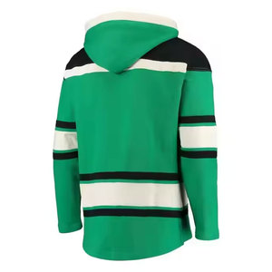 Sudadera con capucha única personalizada para hockey, 100% algodón, equipo de sarga de aparejos, camiseta de hockey sobre hielo con capucha, camiseta de hockey con cordones - Product Image 5