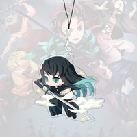 Delarchi – Charme de téléphone rectangulaire en acrylique, motif anime chibi mignon – Décoration polyvalente qui ajoute de la joie et de la vitalité à votre téléphone au quotidien