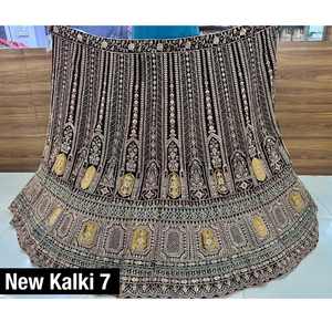 Rajwadi Maroon Rani Velvet Lehenga con Heavy Jarkan Cut Paste Work Long Choli 2,5 M Dupatta 3,5 M Flair para fiestas de invierno de verano - Product Image 1