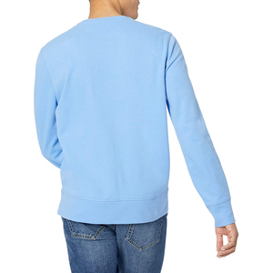 Pull personnalisé vierge poids lourd promotionnel en gros 95% coton 320G pull polaire ras du cou hommes sweat-shirt - Product Image 2