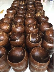 Gobelet à boire réutilisable en coquille de noix de coco naturelle, écologique, fait main, style campagnard, résistant à la chaleur, portable, compatible lave-vaisselle, idéal pour offrir - Product Image 6