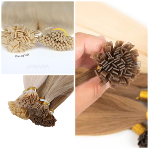 27 dâu tây tóc vàng Remy pha trộn tip phẳng phần mở rộng mềm mại & vĩnh viễn - Product Image 1