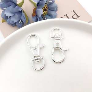 Crochets de porte-clés en laiton avec fermoir mousqueton en métal avec fonction de changement de couleur pour les fournitures de fabrication de bijoux - Product Image 1