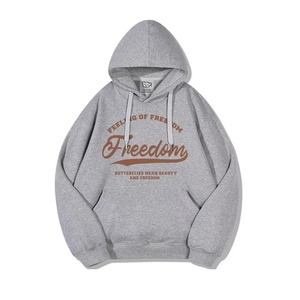 เสื้อฮู้ดถักแบบสวมหัวสำหรับผู้ชายทรงหลวมมีฮู้ดโอเวอร์ไซส์พิมพ์ลายได้ตามต้องการสำหรับฤดูหนาวฤดูใบไม้ร่วง - Product Image 4