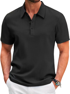 Polo a rayas Elegante Casual Durable Verano Streetwear Inspirado - Product Image 1
