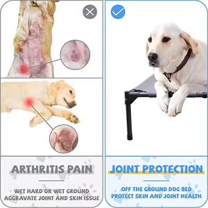 Verhoogde buiten hondenbed van textiel, verouderingsbestendig en waterdicht - Product Image 6