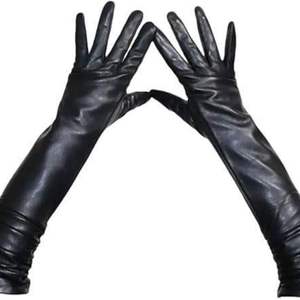 Gants longs en cuir de mouton véritable pour femmes, mitaines sexy de haute qualité pour soirée, à la mode, durables, de la meilleure qualité - Product Image 4