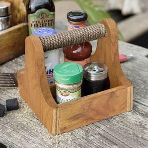 Wooden <b>Caddy</b> with Attractive Design Perfect for Storing Party Supplies or Organizing Napkins and Cutlery for Events - Product Image 4
