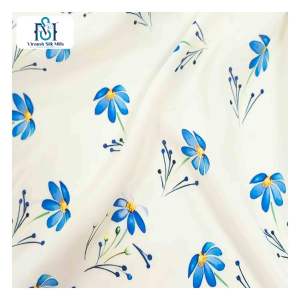 ผ้าเรยอนปั่น100% ผ้าพิมพ์ลายดอกไม้ผ้าชีฟองสำหรับเสื้อผ้าผู้หญิง - Product Image 4