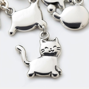 Thương Hiệu Thời Trang Nguồn Cung Cấp Sang Trọng 925 Sterling Silver Bạc Kim Loại Tùy Chỉnh Mèo May Mắn Quyến Rũ - Product Image 3