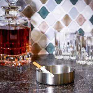 Premium Quality Gold Grey Silver Stainless Steel <b>Ashtray</b> Metal Cigar <b>Ashtray</b> <b>Portable</b> Ash Tray - Product Image 5