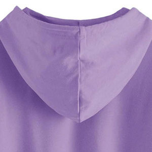 Conjunto de Sudadera con capucha corta personalizable de gran tamaño para mujer, conjunto de chándal corto para mujer, ropa informal para mujer, sudaderas con capucha recortadas personalizadas para mujer - Product Image 6