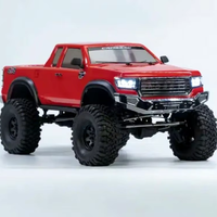 CROSSRC AT4V 1/10 RC Crawler 4WD avec essieux portiques, différentiel indépendant à blocage, boîte de vitesses à 2 rapports, châssis métallique, camion tout-terrain de qualité hobby