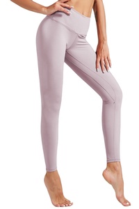 High Quality Custom Women's Sports Yoga Gym Fitness <b>Leggings</b> with Solid <b>Pattern</b> Price and OEM Service - Product Image 3