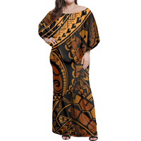 Robe Mumu pour femme style insulaire, conception personnalisée, livraison rapide, taille naturelle élégante, satin tropical, OEM, faible MOQ, prix d'usine