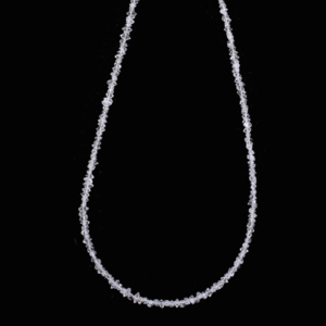 Collar con colgante de cuarzo Herkimer de estilo étnico, collares con cuentas de moda con cadena de eslabones para regalo - Product Image 1