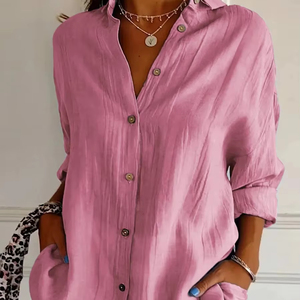 DAN 353 femmes automne Style intérieur personnalisé pour polos avec mince col rond à manches longues respirant haut KW911-01-10 - Product Image 2