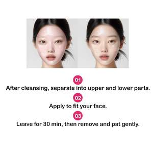 Masque en tissu Apothe Red Capsule Pro Collagen Lifting Rose Soin du visage 4 unités Format voyage Hydratation coréenne 34g Tous types de peau - Product Image 5