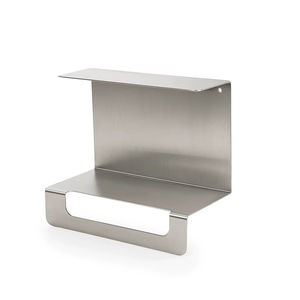 Étagère murale de salle de bain en acier inoxydable noir mat avec porte-serviettes et porte-savon pour hôtel et usage domestique - Product Image 4