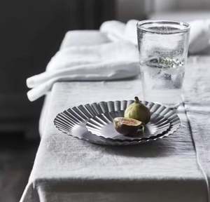 ถาดเสิร์ฟชุบสังกะสีทรงกลมสไตล์วินเทจสำหรับตกแต่งงานแต่งงานและตกแต่งบ้าน - Product Image 2