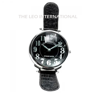 Hand Wrist Watch Metal Silver and Black Color Desktop Table <b>Clock</b> Office Decor Home Decor Hotel Decor - Product Image 1