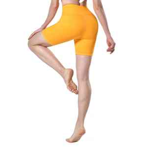 UNIQUE GYM WEAR High Waist <b>Nude</b> Buttock Scrunch Booty Butt Bike Shorts <b>Leggings</b> Black Gym Shorts Women Breathable Quick Dry - Product Image 4