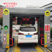Máquina de lavado de coches automática de pórtico con 5 cepillos, equipo de lavado de coches rollover, estándar CE, compatible con OEM